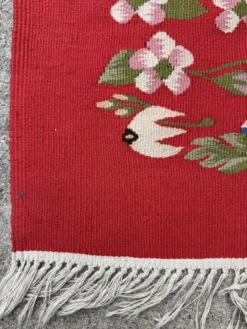 Tapis Kilim roumain années 50