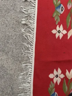 Tapis Kilim roumain années 50