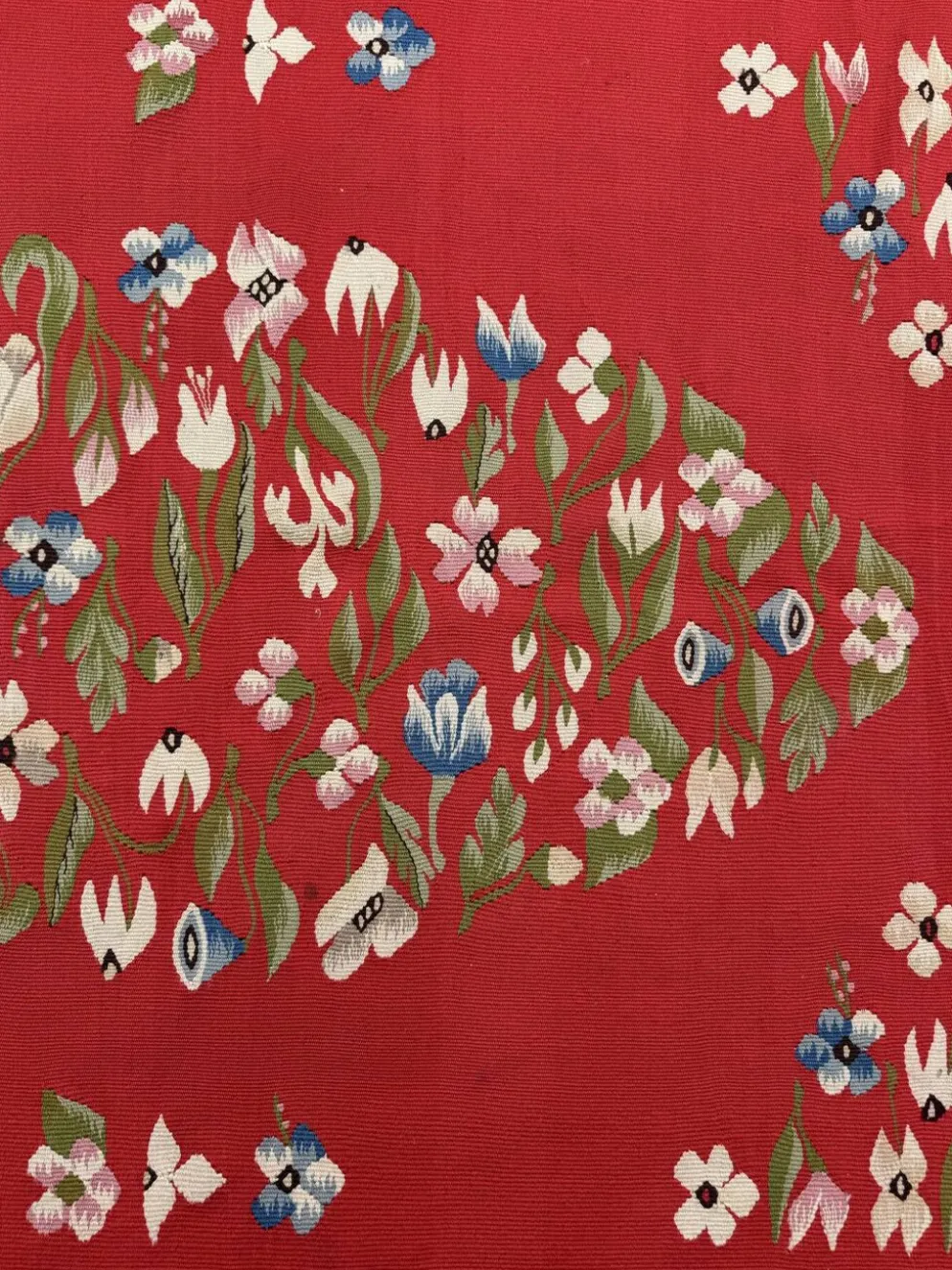 Tapis Kilim roumain années 50