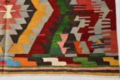 Tapis Kilim tribal tissé à la main 5x7, 155x232Cm