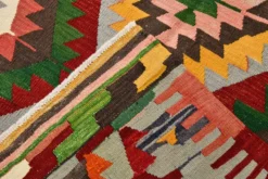 Tapis Kilim tribal tissé à la main 5x7, 155x232Cm