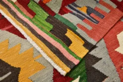 Tapis Kilim tribal tissé à la main 5x7, 155x232Cm