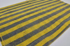 Tapis Kilim turc anatolien à rayures, référence 3973
