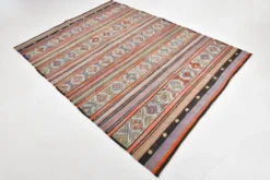 Tapis Kilim turc antique vintage 174 x 236 cm