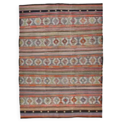 Tapis Kilim turc antique vintage 174 x 236 cm
