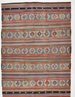 Tapis Kilim turc antique vintage 174 x 236 cm