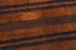 Tapis Kilim turc rustique orange brûlé, tapis en laine fait main, 146x220 cm