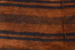 Tapis Kilim turc rustique orange brûlé, tapis en laine fait main, 146x220 cm