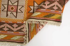 Tapis Kilim turc vintage, tapis d'accent anatolien tissé à la main, sku-141