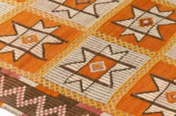 Tapis Kilim turc vintage, tapis d'accent anatolien tissé à la main, sku-141