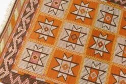Tapis Kilim turc vintage, tapis d'accent anatolien tissé à la main, sku-141