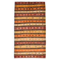 Tapis Kilim turc vintage 6x11, 186x342Cm