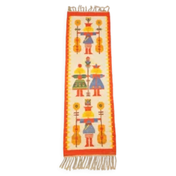Tapis kilim vintage Chapel par Maria Domanska pour Wawel Broste Kobe, Danemark, années 1960.