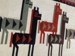 Tapis Kilim vintage en laine tissée