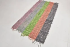 Tapis kilim vintage fait main multicolore 4x8, tapis pour salon, 128x248 cm