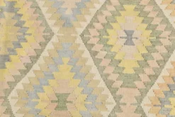 Tapis Kilim Vintage Laine Fait Main, Bohème, Motifs Géométriques, 149X247Cm