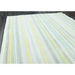 Tapis kilim vintage turc en laine et coton noué à la main des années 1970, 147x217.
