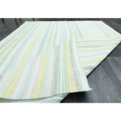 Tapis kilim vintage turc en laine et coton noué à la main des années 1970, 147x217.