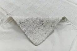 Tapis Kilim Vintage Turc Off White, Tapis Bohème Tissé à la Main, 23x328Cm