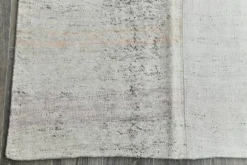 Tapis Kilim Vintage Turc Off White, Tapis Bohème Tissé à la Main, 23x328Cm