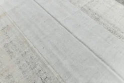 Tapis Kilim Vintage Turc Off White, Tapis Bohème Tissé à la Main, 23x328Cm