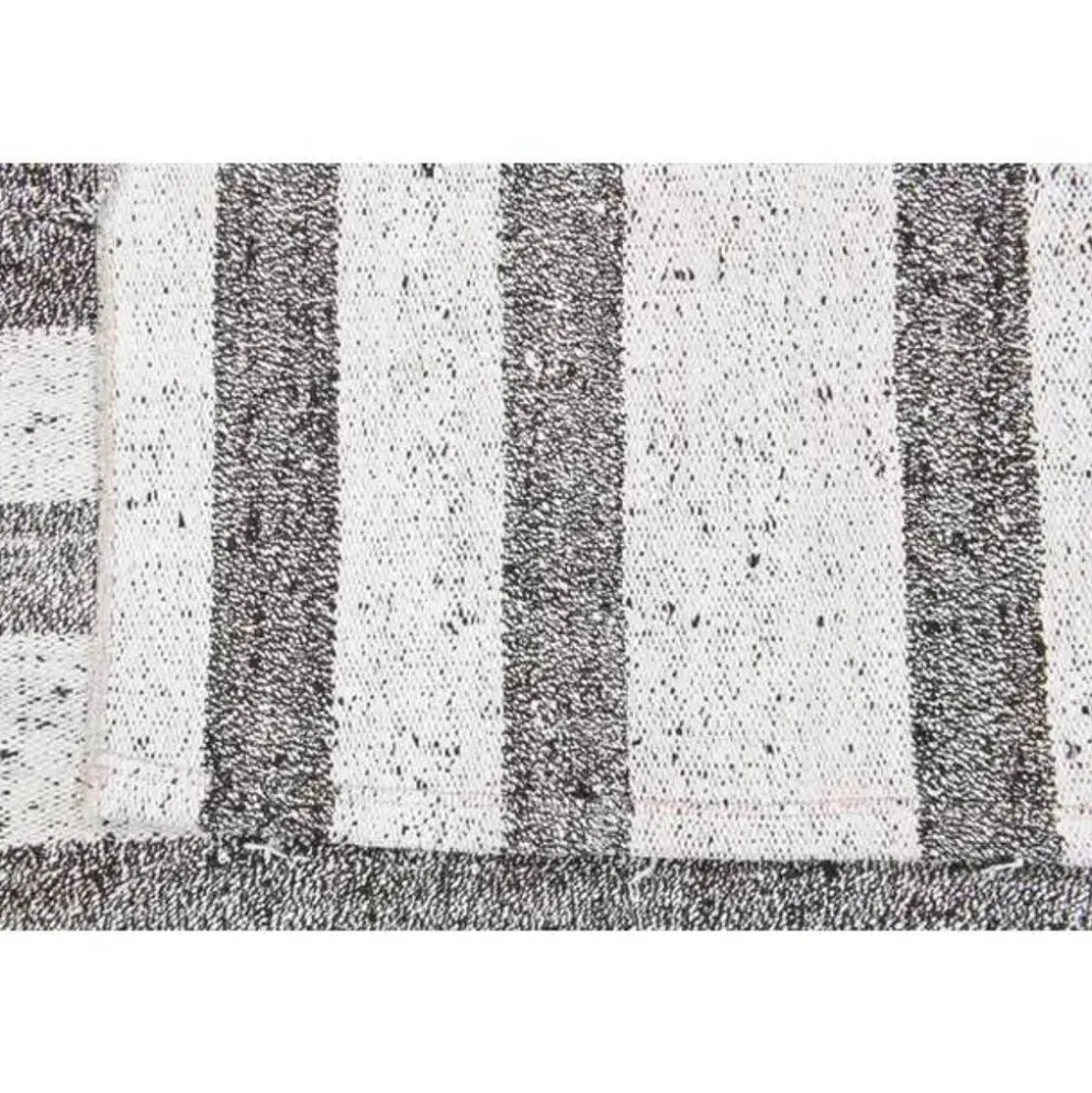 Tapis kilim vintage turc Oushak fait main en laine et coton blanc 157x230