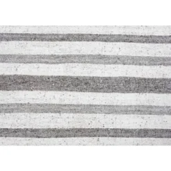 Tapis kilim vintage turc Oushak fait main en laine et coton blanc 157x230