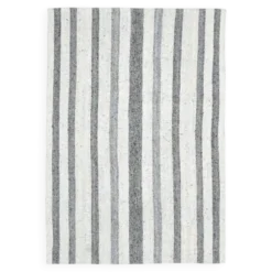 Tapis kilim vintage turc Oushak fait main en laine et coton blanc 157x230