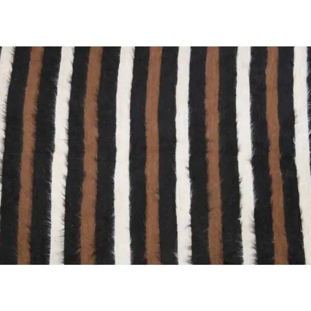 Tapis kilim vintage turc Oushak fait à la main en laine et coton marron 130x181