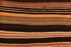 Tapis Kilim vintage 4x7 pour chambre de ferme, 139x215 cm