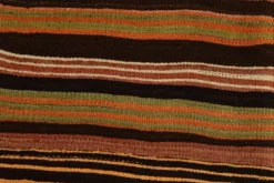 Tapis Kilim vintage 4x7 pour chambre de ferme, 139x215 cm