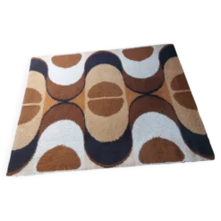 Tapis louis de poortere haïti 220x170 - vintage 70s space age