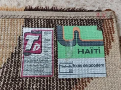 Tapis louis de poortere haïti 220x170 - vintage 70s space age