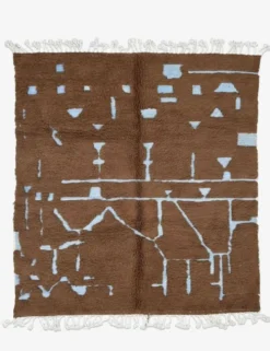 Tapis Marocain Brun Chocolat - 240 x 220 cm