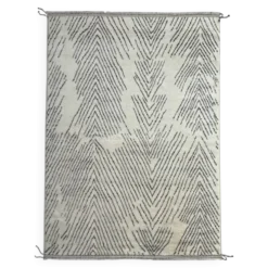 Tapis marocain fait main, 100 % laine naturelle. Tapis Beni Ourain moderne.