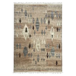 Tapis marocain moderne fait à la main. 100 % laine naturelle. Options personnalisées disponibles.