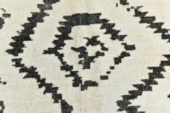 Tapis marocain moderne super doux blanc neutre 7x10, 216x294 cm