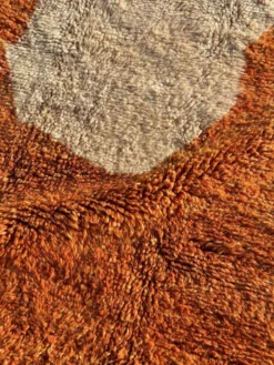 Tapis marocain Mrirt sur mesure en laine naturelle, Atlas Sunset