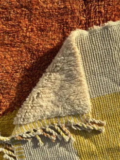 Tapis marocain Mrirt sur mesure en laine naturelle, Atlas Sunset