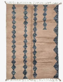 Tapis Marocain Rose Poudré - 309 x 197 cm