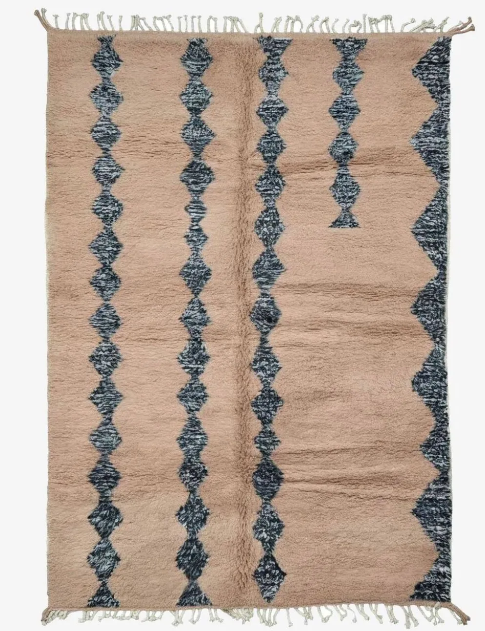 Tapis Marocain Rose Poudré - 309 x 197 cm
