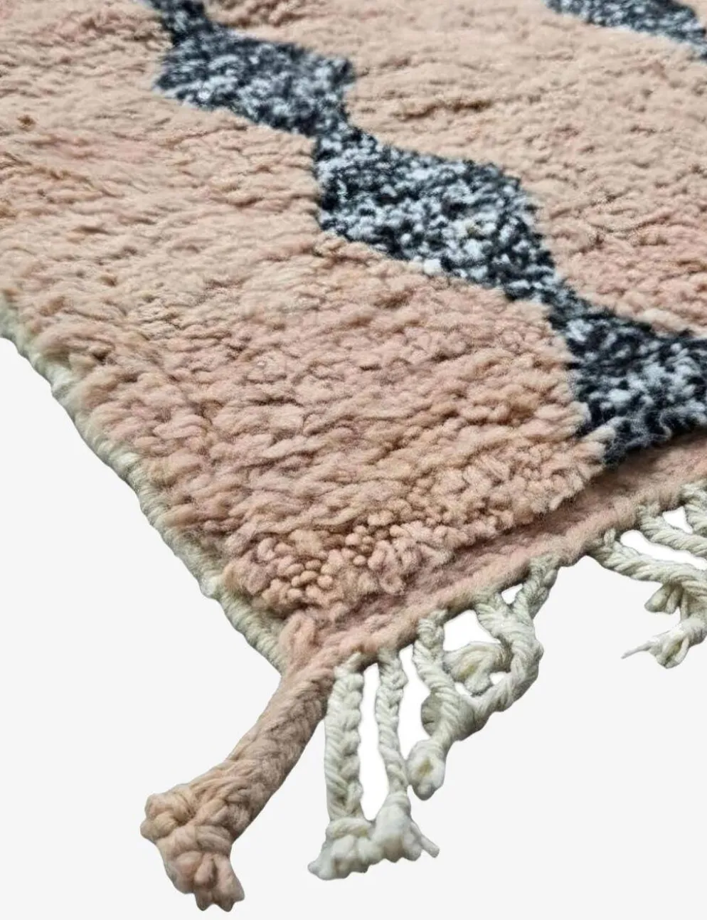 Tapis Marocain Rose Poudré - 309 x 197 cm