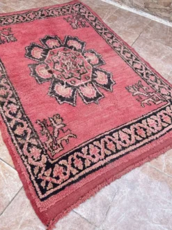 Tapis marocain -tapis fait main - Tapis berbère en laine - Tapis de sol