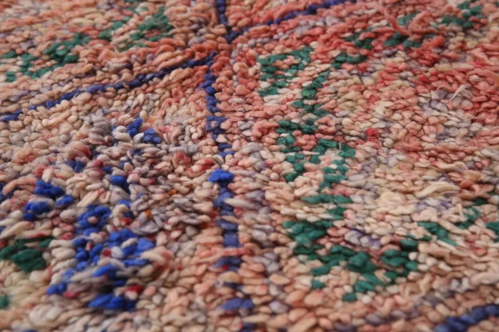 Tapis marocain vintage 183 x 257 cm - Tapis en laine berbère - Tapis bohème fait main
