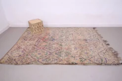 Tapis marocain vintage 183 x 257 cm - Tapis en laine berbère - Tapis bohème fait main