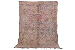 Tapis marocain vintage 183 x 257 cm - Tapis en laine berbère - Tapis bohème fait main