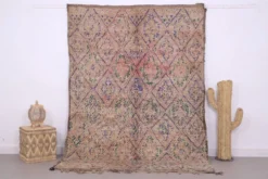 Tapis marocain vintage 183 x 257 cm - Tapis en laine berbère - Tapis bohème fait main