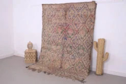 Tapis marocain vintage 183 x 257 cm - Tapis en laine berbère - Tapis bohème fait main