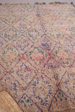 Tapis marocain vintage 183 x 257 cm - Tapis en laine berbère - Tapis bohème fait main