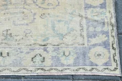 Tapis Médaillon Neutre Pâle, Tapis Vintage Bleu Poudré, 190x290 Cm